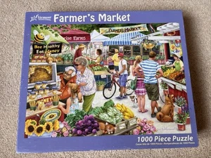 Vermont Christmas Company 1000 Piece Jigsaw Puzzle - Farmer’s Market - Picture 1 of 2