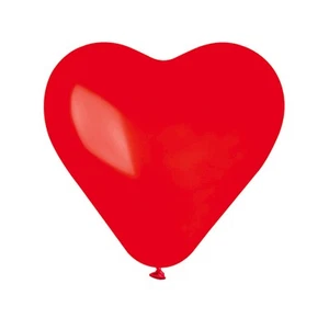 100 Palloncini a forma di CUORE ROSSO - palloni cuoricini 16cm/6" - Foto 1 di 1