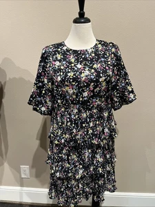 Melloday Stufenkleid mit Glockenärmeln Größe XL - Bild 1 von 6