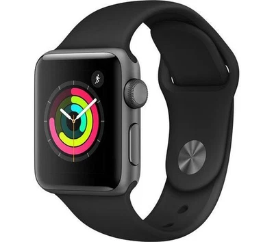 Apple Watch Series 3 38mm Aluminiumgehäuse-GPS-Mitternachtsschwarz-A1858 - Bild 1 von 4