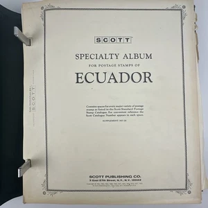 ECUADOR Scott Specialty Album For Postage Stamps All Pages, not Full + Extras - Picture 1 of 22