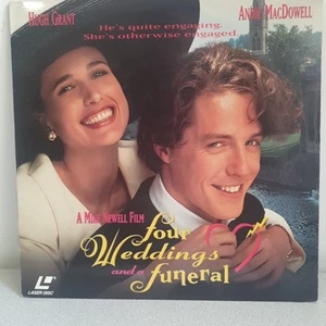 Four Weddings and a Funeral Laser Disc NTSC Hugh Grant Andie Macdowell - Picture 1 of 16