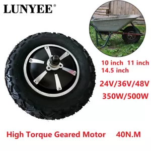 Geared Hub Motor Wheel Electric Wheelbarrow Bicycle LYMotor 24V36V48V 800W - Picture 1 of 15
