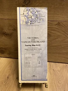 Mappa turistica d'epoca dell'isola di Victoria e Vancouver N.12 - Foto 1 di 6
