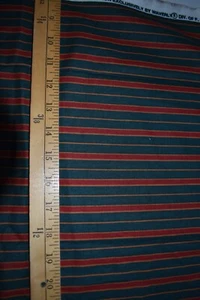 BROOKE STRIPE WAVERLY TIME & AGAIN  100% COTTON FABRIC   33X36 + INCH REMNANT - Picture 1 of 2