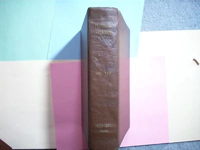 BOOK 1940 POPULAR SCIENCE JULY – DECEMBER HARDCOVER 5 VOLUMES IN 1 - Image 1 of 4