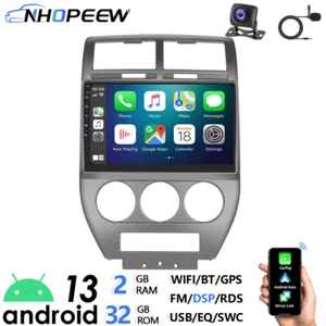 32GB Android 13 Car Radio Stereo GPS NAVI RDS For Jeep Compass Patriot 2007-2010 - Picture 1 of 11