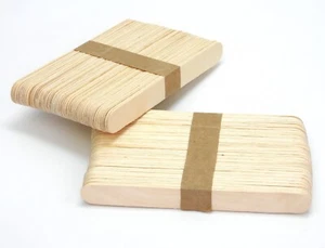 100 PCS HAIR REMOVAL DEIPILATORY WAX WOODEN SPATULAS - Picture 1 of 1