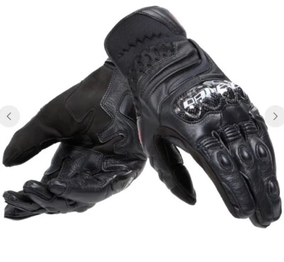 Dainese Carbon 4 短皮革手套黑色黑色 Unixes 尺寸 M — 第 1/4 张图片