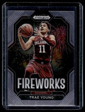2023-24 Panini Prizm Draft Picks Fireworks Trae Young #19