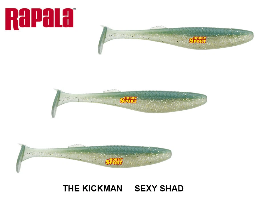 RAPALA THE KICKMAN 5" CRUSHCITY 12,5 CM  SEXY SHAD SPINNING SPIGOLA BASS 5 PZ - Immagine 1 di 1