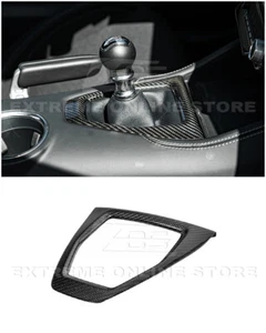 24-Up Ford Mustang | Interior CARBON FIBER Manual Drive Gear Shift Panel Cover - Picture 1 of 1