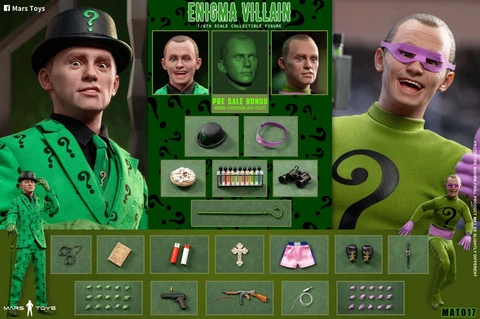 Preorder Mars Toys MAT017 1/6 Batman Batman 1966 The Riddler Action Figure Model Cover