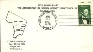 1959 Bergen County Stamp Exhibition - Bergen Mall - Paramus New Jersey - Picture 1 of 1