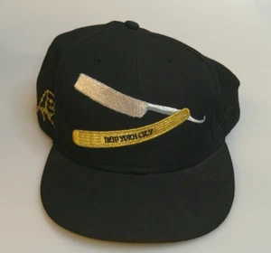 New Era 59 Fifty Frank’s Chop Shop NYC Fitted Hat Size 7 3/4 Black Razor Quote - Picture 1 of 10