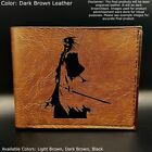 Custom Engraved BLEACH KENPACHI ZARAKI Leather Bifold Wallet - 3 Color Choices