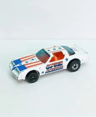 Hot Wheels - ERROR - "VHTF ORANGE INTERIOR" HOTBIRD - The Heroes Captain America - Image 1 of 4