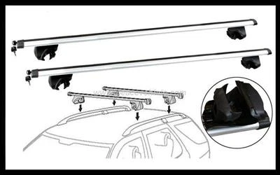 2x NEW CROSS BAR ROOF RACK For  Kia Grand carnival 2007 - 2014 Fits raised rails - image 1 of 4