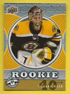 2007-08 Upper Deck UD Mini Jersey Tuukka Rask (Rookie!)