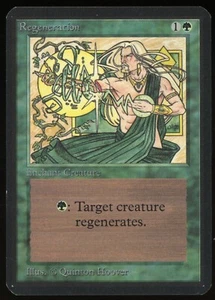 1993 MTG Magic the Gathering Card Alpha Regeneration Raw NM Gaming Card TCG - Picture 1 of 2