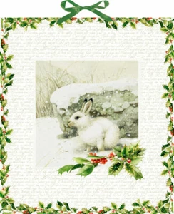 Winter Rabbit Coppenrath Advent Calendar 41 x 46 cm gold foil and ribbon - Picture 1 of 1
