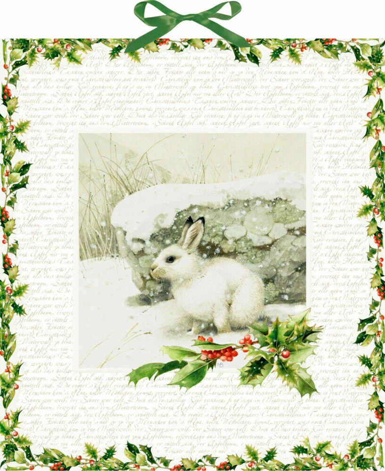 Winter Rabbit Coppenrath Advent Calendar 41 x 46 cm gold foil and ribbon - Image 1 of 1