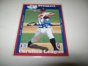 1998 BLUELINE ROB BELL AUTOGRAPH AUTO #5 DANVILLE BRAVES - Picture 1 of 2