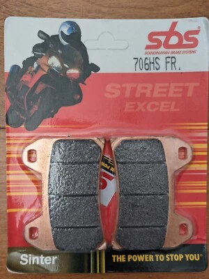 SBS Brake Pads 706HS  1722-0673  Aprilia Ducati Husqvarna KTM Suzuki Yamaha more - Image 1 of 3