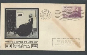 1934 #738 FDC Mothers of America - Imagen 1 de 1