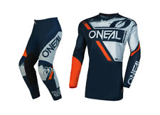 O'Neal Element Shocker V.23 Offroad Jersey Pant Motocross Gear Combo Blue/Orange