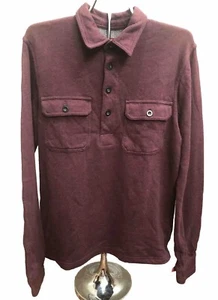 Men’s Merona Pull Over Long Sleeve Shirt 100% Cotton Lined Size S NEW Shacket - Picture 1 of 9