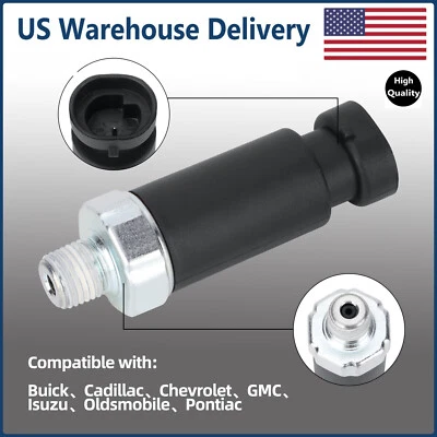 Sensor de pressão do óleo do motor compatível com Chevrolet Astro, B7, C1500/2500/3500 12562266 PS216 - Imagem 1 de 4