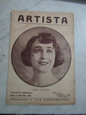SPARTITO MUSICALE ARTISTA ANNA FOUGEZ G.LAMA ANNO 1924