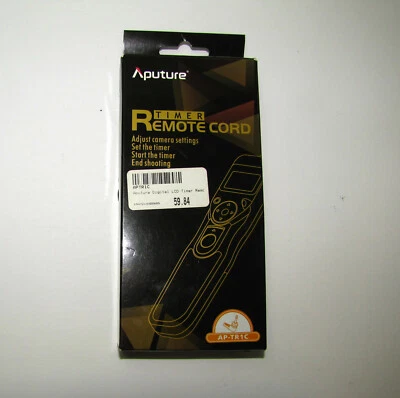 Aputure Timer Remote Control Shutter Cable TR1C for Canon DSLRs 60D 600D 650D - Image 1 of 2