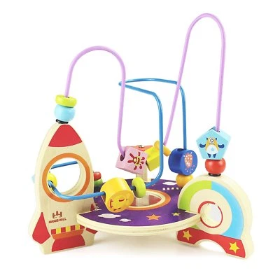 Toddler Wood Beads Maze Learning Game for Preschool, Home, Car, Waiting Room Toy - Image 1 of 4