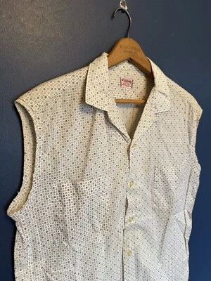 Vintage 50’s McGregor Loop Collar Cotton Sleeveless Polo Size Medium  - Image 1 of 4