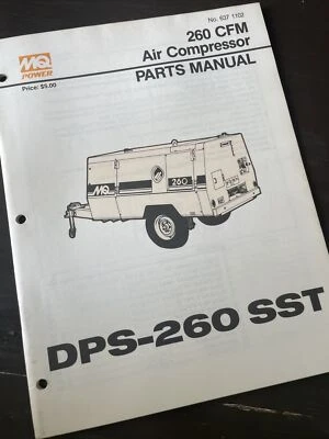 MQPower DPS260-SST Compressor Parts Manual catalog book Multiquip shop service - Image 1 of 4
