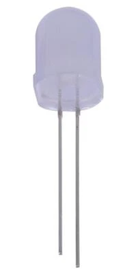 10mm Cool White LED, Diffused, 18mA, 3.4V, Pack of 50 - PSG91901 - Image 1 of 2