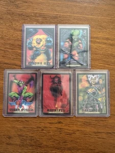 MARVEL MASTERPIECES ‘92 PLATINUM LENTICULAR 5 CARD LOT - Green Goblin Deathbird - Picture 1 of 8