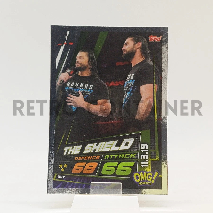 TOPPS WWE Slam Attax Universe 2019 Wrestling Card - 287 OMG The Shield - Image 1 of 1