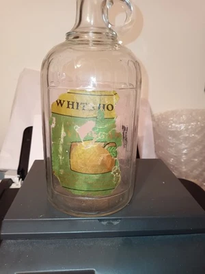 Botella de cuarto de galón de vinagre de la casa blanca vintage con la mayoría de la etiqueta difícil de encontrar 1925 La Foto 1 de 3