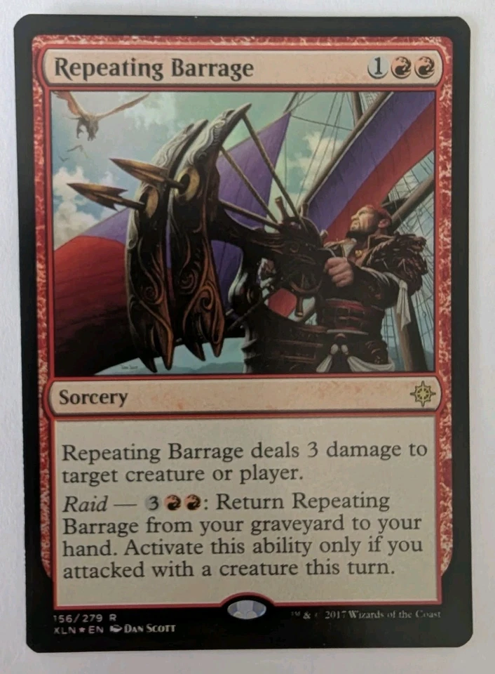 Repeating Barrage Ixalan Foil - MTG RARE  - Image 1 of 1