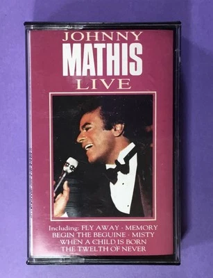 Johnny Mathis, Live, Audio  Cassette Tape, Hallmark, 1984 - Image 1 of 3