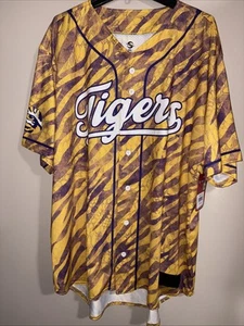 LSU TIGERS College Baseball JERSEY Men’s 2XL NEW! - Picture 1 of 3