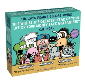 Paerls Before Swine 2026 Daily Page-A-Day Box / Desk Calendar - Imagen 1 de 6