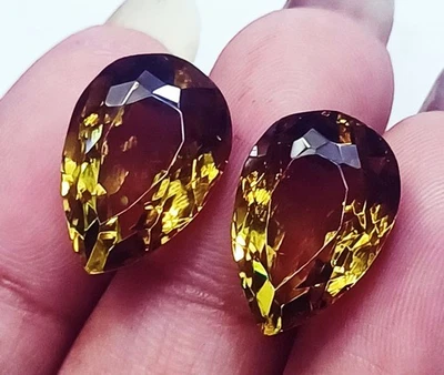 9 To 11 Ct Alexandrite 5 Color Changing Pair Loose Gemstone Certified R714 - Image 1 of 4