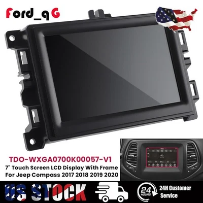 Pantalla táctil LCD de 7" para Jeep Compass 2017-2020 radio navegación nuevo Foto 1 de 4