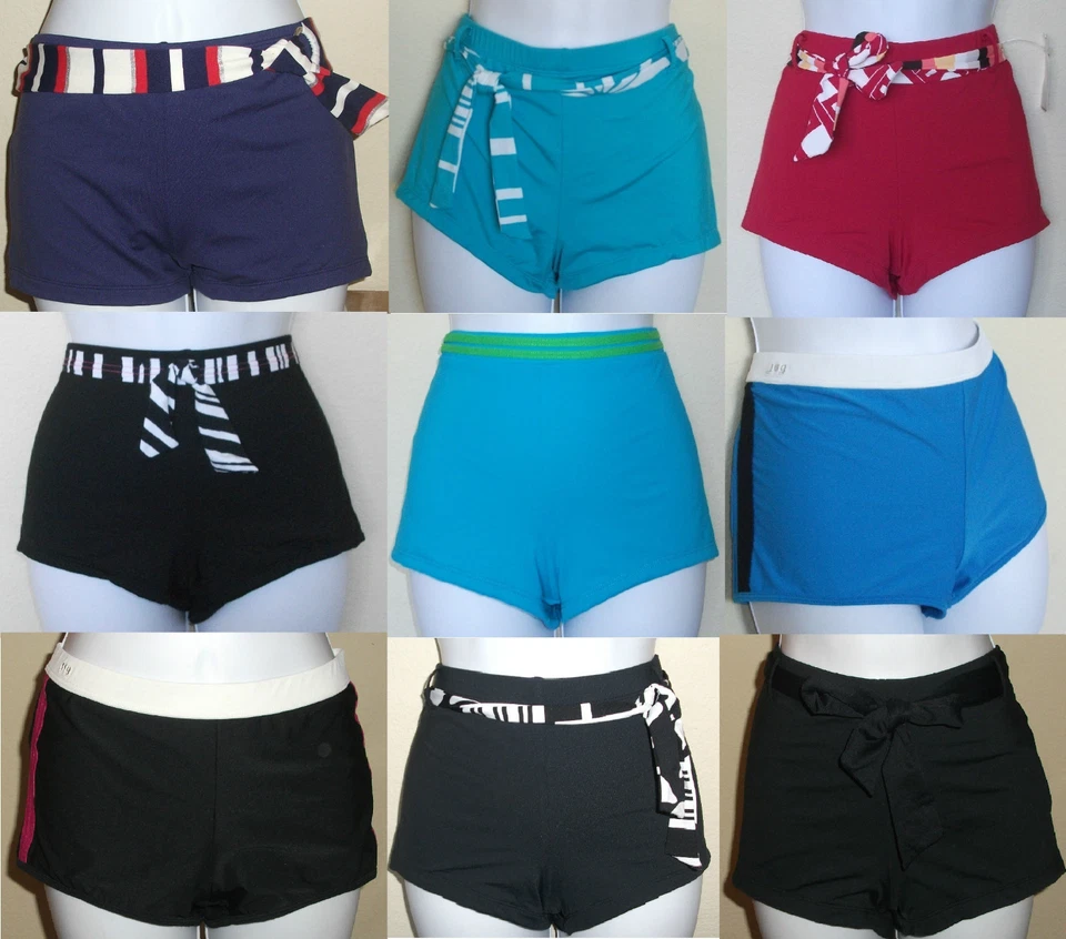 NWT Genuine JAG belted or colored border boy shorts swim bikini bottom,  L,XL - Image 1 of 1