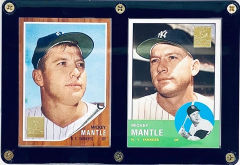 New York Yankees Mickey Mantle Ultra Pro 2 Card Plaque Cover