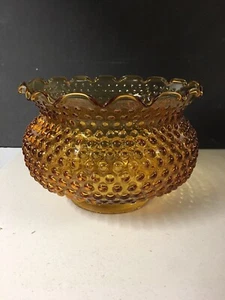 VINTAGE BERNSTEINKOCHFELD NAGELGLAS GASSCHIRM - 4" EINSTATTER DAVID LYNCHGLAS CO.W.VA - Bild 1 von 12